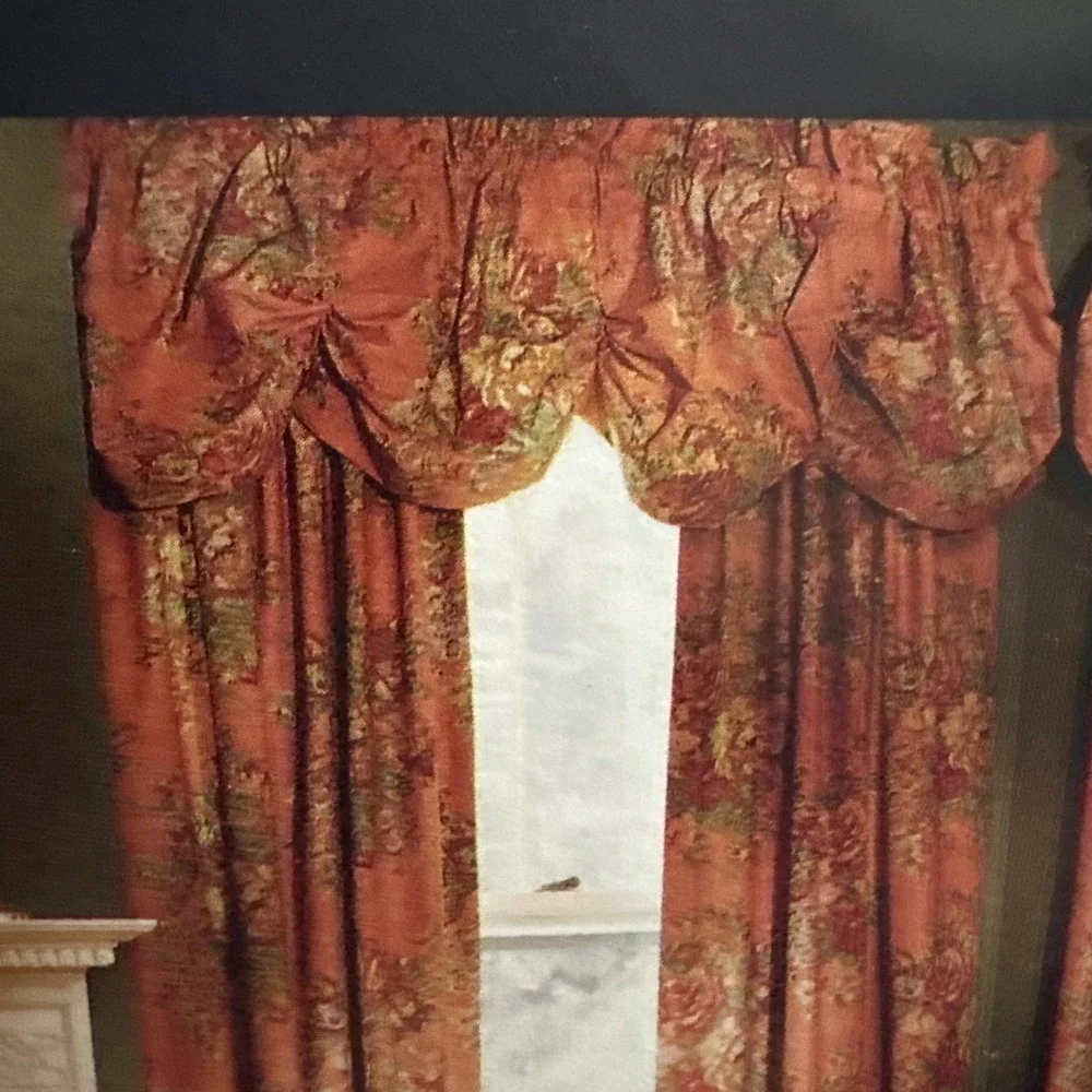 Vintage 90s Ralph Lauren Window Valance Maura Pink Irish Cottage Collection